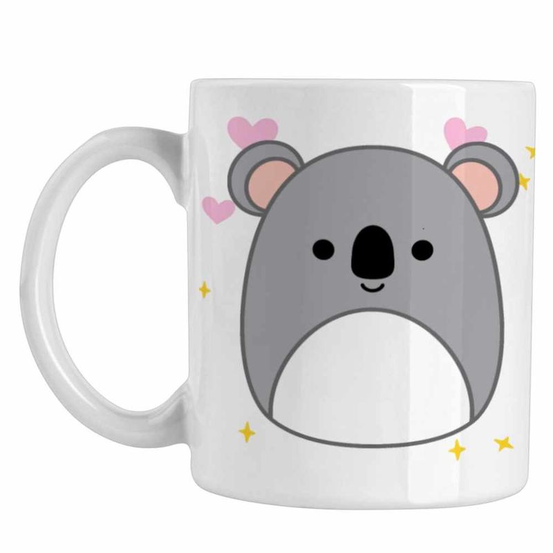 Casa si Gradina - Bucatarie si vesela - Cani si pahare - Cani si cesti - Cana Squishmallows Koala CoolTrend, alba, 330ml - Infinity.ro