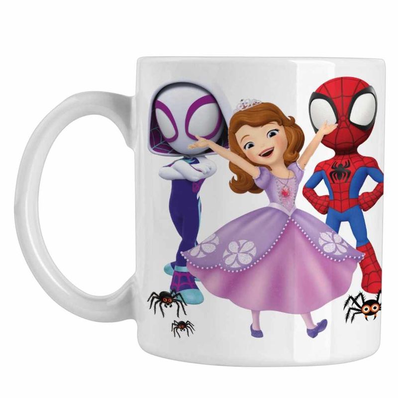 Casa si Gradina - Bucatarie si vesela - Cani si pahare - Cani si cesti - Cana Sofia Intai Paienjenel Fantoma Paianjen CoolTrend, alba, 330ml - Infinity.ro
