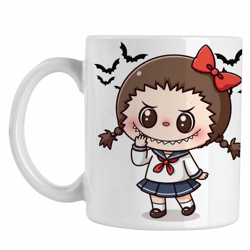 Casa si Gradina - Bucatarie si vesela - Cani si pahare - Cani si cesti - Cana Labubu Annabelle Horror Chucky CoolTrend, alba, 330ml - Infinity.ro