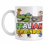 Casa si Gradina - Bucatarie si vesela - Cani si pahare - Cani si cesti - Cana Italian Bombardilo Crocodilo Brain Rot Brainrot CoolTrend, alba, 330ml - Infinity.ro