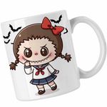 Casa si Gradina - Bucatarie si vesela - Cani si pahare - Cani si cesti - Cana Labubu Annabelle Horror Chucky CoolTrend, alba, 330ml - Infinity.ro