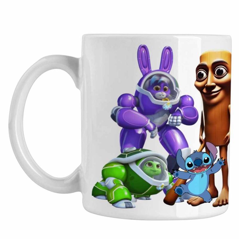 Casa si Gradina - Bucatarie si vesela - Cani si pahare - Cani si cesti - Cana Robogobo Tung Sahur CoolTrend, alba, 330ml - Infinity.ro