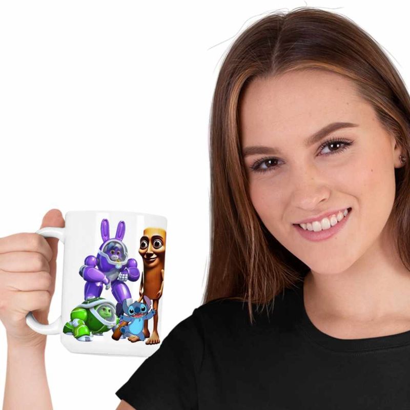 Casa si Gradina - Bucatarie si vesela - Cani si pahare - Cani si cesti - Cana Robogobo Tung Sahur CoolTrend, alba, 330ml - Infinity.ro