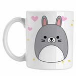 Casa si Gradina - Bucatarie si vesela - Cani si pahare - Cani si cesti - Cana Squishmallow Iepure CoolTrend, alba, 330ml - Infinity.ro