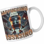 Casa si Gradina - Bucatarie si vesela - Cani si pahare - Cani si cesti - Cana Italian Cappuccino Assassino Brainrot CoolTrend, alba, 330ml - Infinity.ro