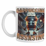 Casa si Gradina - Bucatarie si vesela - Cani si pahare - Cani si cesti - Cana Italian Cappuccino Assassino Brainrot CoolTrend, alba, 330ml - Infinity.ro