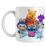 Casa si Gradina - Bucatarie si vesela - Cani si pahare - Cani si cesti - Cana Winnie Labubu Stitch Bluey Sprunki Batman CoolTrend, alba, 330ml - Infinity.ro