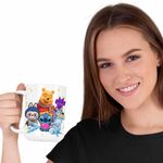 Casa si Gradina - Bucatarie si vesela - Cani si pahare - Cani si cesti - Cana Winnie Labubu Stitch Bluey Sprunki Batman CoolTrend, alba, 330ml - Infinity.ro