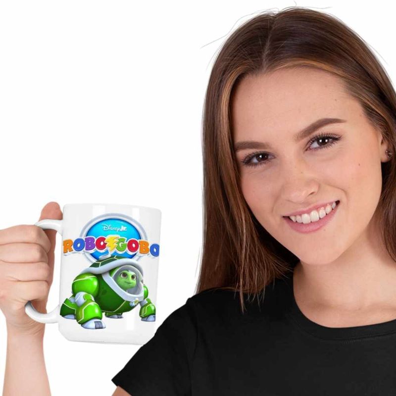 Casa si Gradina - Bucatarie si vesela - Cani si pahare - Cani si cesti - Cana Robogobo Shelly Robosuit CoolTrend, alba, 330ml - Infinity.ro