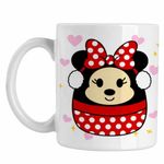 Casa si Gradina - Bucatarie si vesela - Cani si pahare - Cani si cesti - Cana Squishmallows Minnie Mickey Mouse CoolTrend, alba, 330ml - Infinity.ro