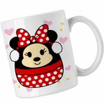 Casa si Gradina - Bucatarie si vesela - Cani si pahare - Cani si cesti - Cana Squishmallows Minnie Mickey Mouse CoolTrend, alba, 330ml - Infinity.ro