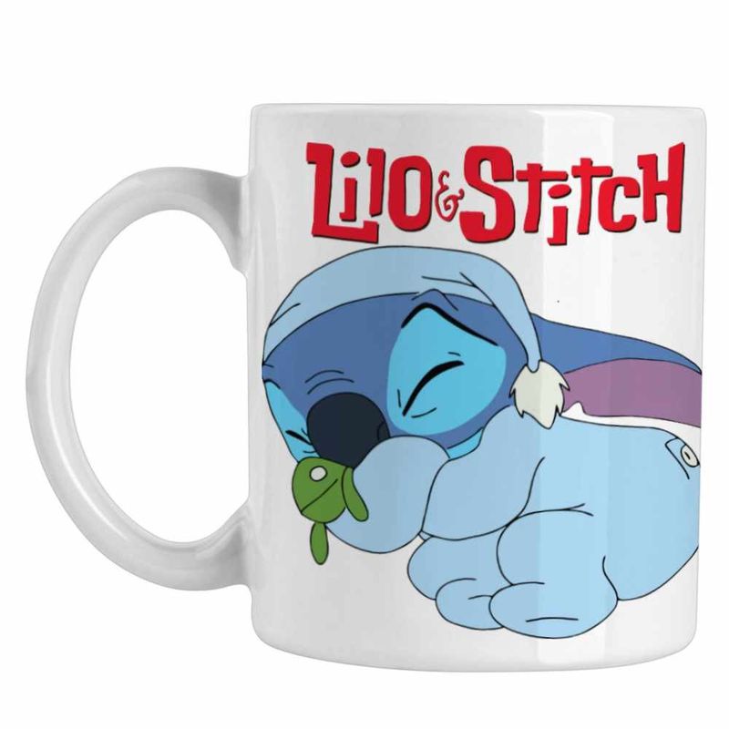 Casa si Gradina - Bucatarie si vesela - Cani si pahare - Cani si cesti - Cana Stitch Baby Sleep CoolTrend, alba, 330ml - Infinity.ro