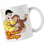 Casa si Gradina - Bucatarie si vesela - Cani si pahare - Cani si cesti - Cana Curiosul George Teodor Zoo CoolTrend, alba, 330ml - Infinity.ro
