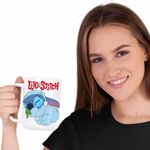 Casa si Gradina - Bucatarie si vesela - Cani si pahare - Cani si cesti - Cana Stitch Baby Sleep CoolTrend, alba, 330ml - Infinity.ro