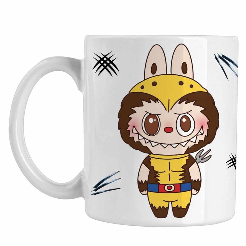 Casa si Gradina - Bucatarie si vesela - Cani si pahare - Cani si cesti - Cana Labubu Wolverine X-Men, CoolTrend, alba, 330ml - Infinity.ro