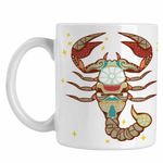Casa si Gradina - Bucatarie si vesela - Cani si pahare - Cani si cesti - Cana Scorpion Zodiac Horoscop Scorpio Mandala Astrologie CoolTrend, alba, 330ml - Infinity.ro