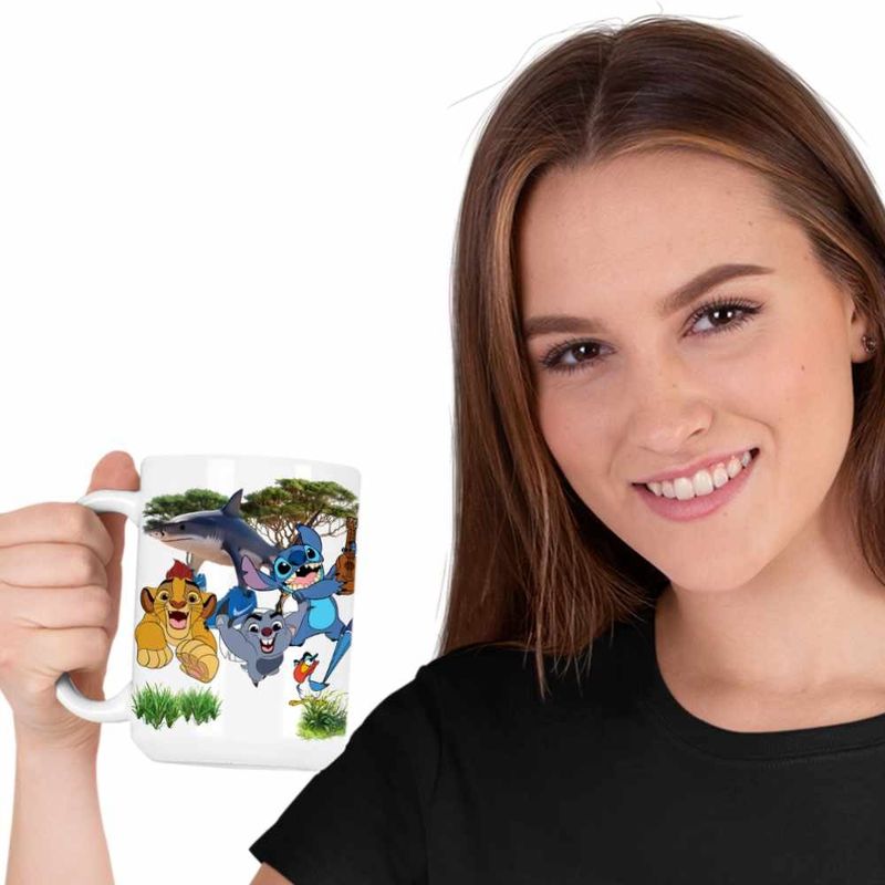 Casa si Gradina - Bucatarie si vesela - Cani si pahare - Cani si cesti - Cana Tralalero Tralala Garda Felina Stitch Meme CoolTrend, alba, 330ml - Infinity.ro