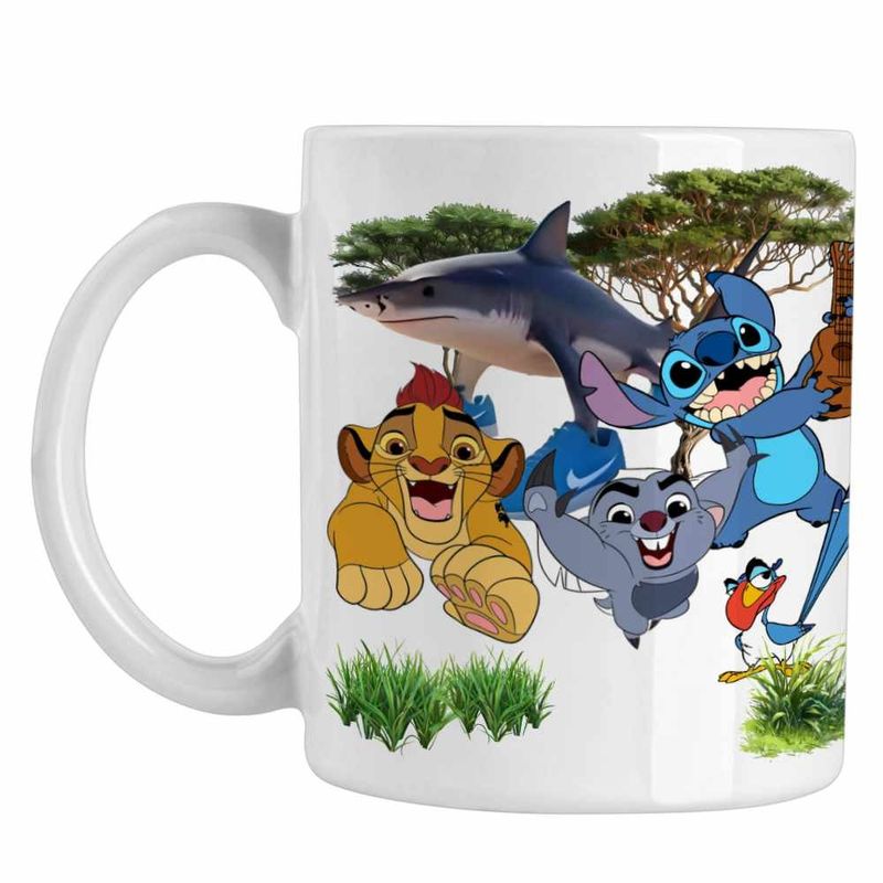 Casa si Gradina - Bucatarie si vesela - Cani si pahare - Cani si cesti - Cana Tralalero Tralala Garda Felina Stitch Meme CoolTrend, alba, 330ml - Infinity.ro