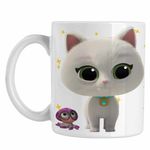 Casa si Gradina - Bucatarie si vesela - Cani si pahare - Cani si cesti - Cana SuperKitties Bitsy Super Pisicute CoolTrend, alba, 330ml - Infinity.ro