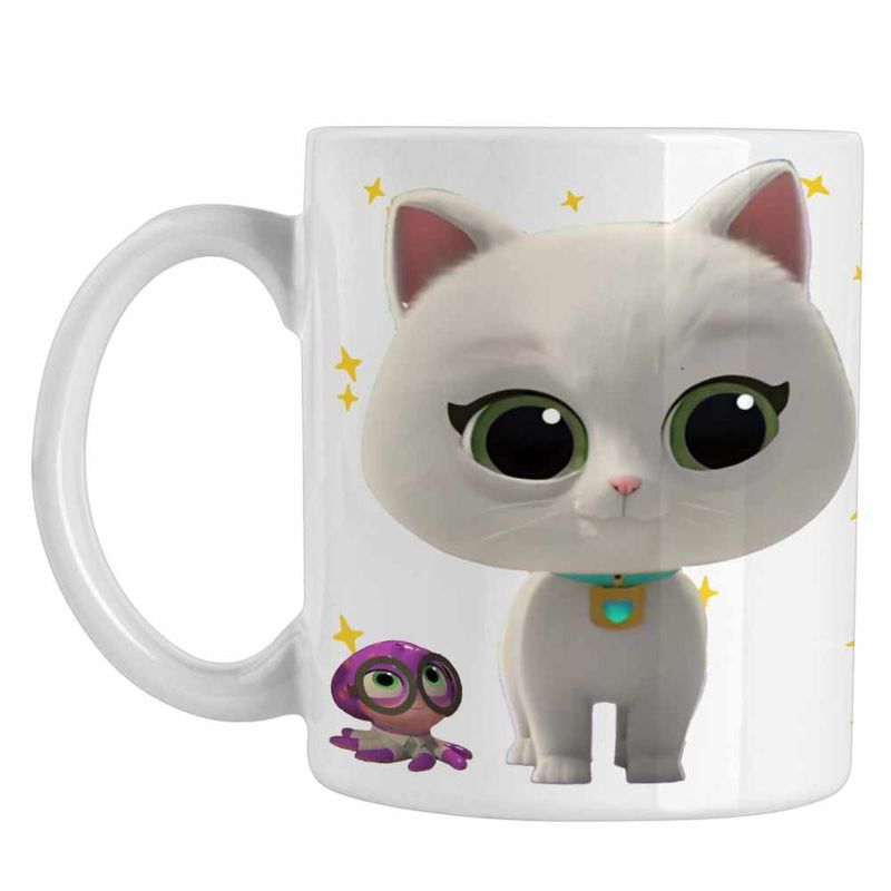 Casa si Gradina - Bucatarie si vesela - Cani si pahare - Cani si cesti - Cana SuperKitties Bitsy Super Pisicute CoolTrend, alba, 330ml - Infinity.ro