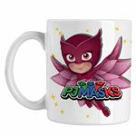 Casa si Gradina - Bucatarie si vesela - Cani si pahare - Cani si cesti - Cana Pj Masks Owlette Eroi Pijamale CoolTrend, alba, 330ml - Infinity.ro