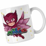 Casa si Gradina - Bucatarie si vesela - Cani si pahare - Cani si cesti - Cana Pj Masks Owlette Eroi Pijamale CoolTrend, alba, 330ml - Infinity.ro