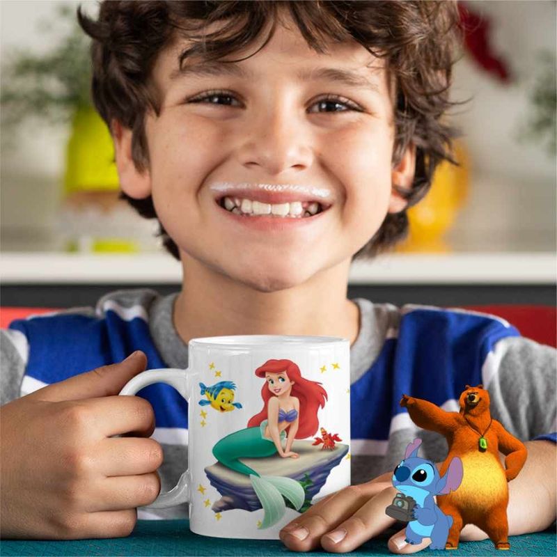 Casa si Gradina - Bucatarie si vesela - Cani si pahare - Cani si cesti - Cana Ariel Stanca Sebastian Little Mermaid CoolTrend, alba, 330ml - Infinity.ro