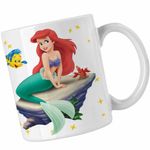 Casa si Gradina - Bucatarie si vesela - Cani si pahare - Cani si cesti - Cana Ariel Stanca Sebastian Little Mermaid CoolTrend, alba, 330ml - Infinity.ro