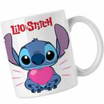 Casa si Gradina - Bucatarie si vesela - Cani si pahare - Cani si cesti - Cana Stich Heart Stitch CoolTrend, alba, 330ml - Infinity.ro