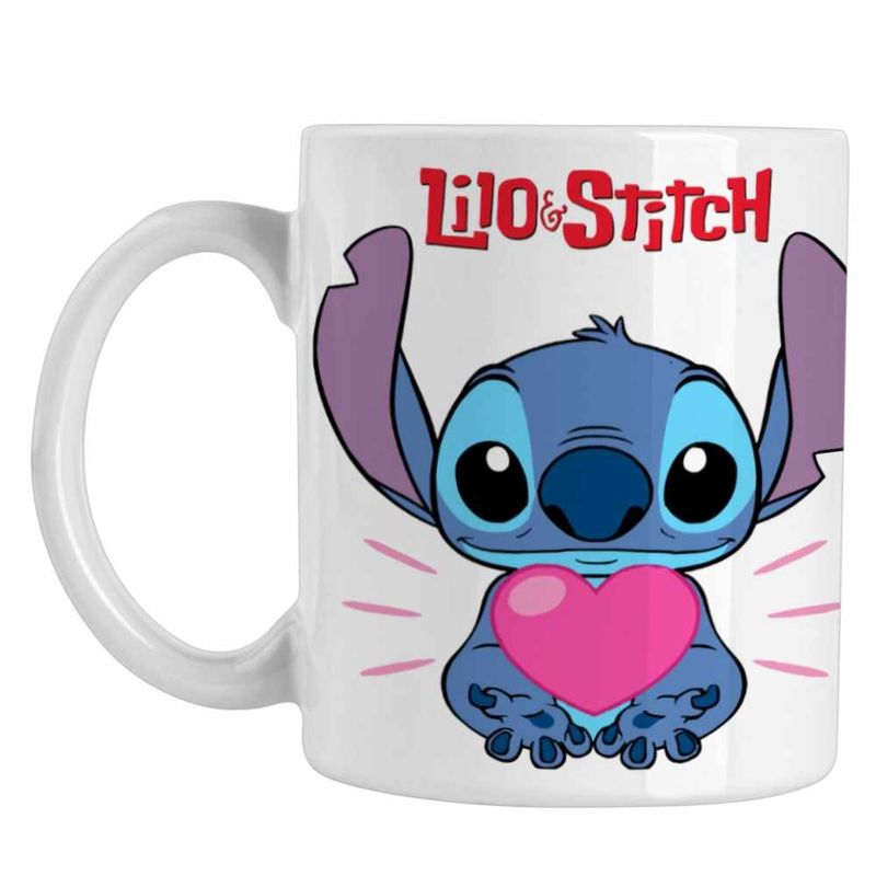 Casa si Gradina - Bucatarie si vesela - Cani si pahare - Cani si cesti - Cana Stich Heart Stitch CoolTrend, alba, 330ml - Infinity.ro