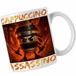 Casa si Gradina - Bucatarie si vesela - Cani si pahare - Cani si cesti - Cana Italia Cappuccino Assassino Brainrot CoolTrend, alba, 330ml - Infinity.ro