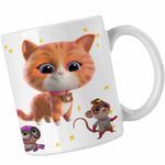 Casa si Gradina - Bucatarie si vesela - Cani si pahare - Cani si cesti - Cana SuperKitties Ginny Super Pisicute CoolTrend, alba, 330ml - Infinity.ro