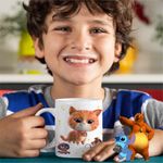 Casa si Gradina - Bucatarie si vesela - Cani si pahare - Cani si cesti - Cana SuperKitties Ginny Super Pisicute CoolTrend, alba, 330ml - Infinity.ro