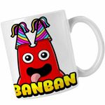 Casa si Gradina - Bucatarie si vesela - Cani si pahare - Cani si cesti - Cana Banban Happy Desene Animate CoolTrend, alba, 330ml - Infinity.ro