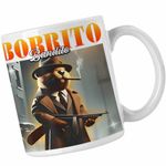 Casa si Gradina - Bucatarie si vesela - Cani si pahare - Cani si cesti - Cana Borrito Bandito Italian Meme Brainrot Brain Rot CoolTrend, alba, 330ml - Infinity.ro