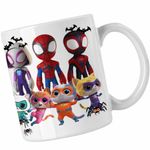 Casa si Gradina - Bucatarie si vesela - Cani si pahare - Cani si cesti - Cana Paienjenel Spin Fantoma Super Pisicute CoolTrend, alba, 330ml - Infinity.ro