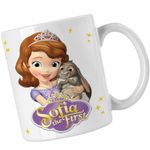 Casa si Gradina - Bucatarie si vesela - Cani si pahare - Cani si cesti - Cana Sofia Intai Iepuras, Sofia the First CoolTrend, alba, 330ml - Infinity.ro