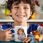 Casa si Gradina - Bucatarie si vesela - Cani si pahare - Cani si cesti - Cana Sofia Intai Iepuras, Sofia the First CoolTrend, alba, 330ml - Infinity.ro