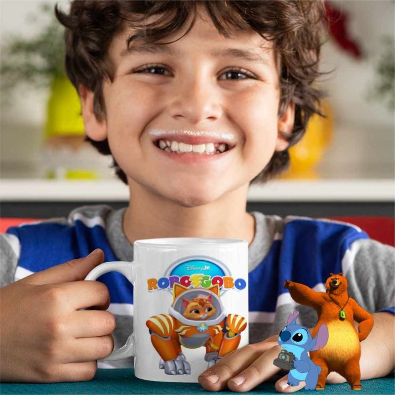 Casa si Gradina - Bucatarie si vesela - Cani si pahare - Cani si cesti - Cana Robogobo Allie Robosuit CoolTrend, alba, 330ml - Infinity.ro