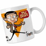 Casa si Gradina - Bucatarie si vesela - Cani si pahare - Cani si cesti - Cana Mr Bean Desene Animate CoolTrend, alba, 330ml - Infinity.ro