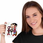 Casa si Gradina - Bucatarie si vesela - Cani si pahare - Cani si cesti - Cana Mr Bean Paienjenel Spiderman CoolTrend, alba, 330ml - Infinity.ro