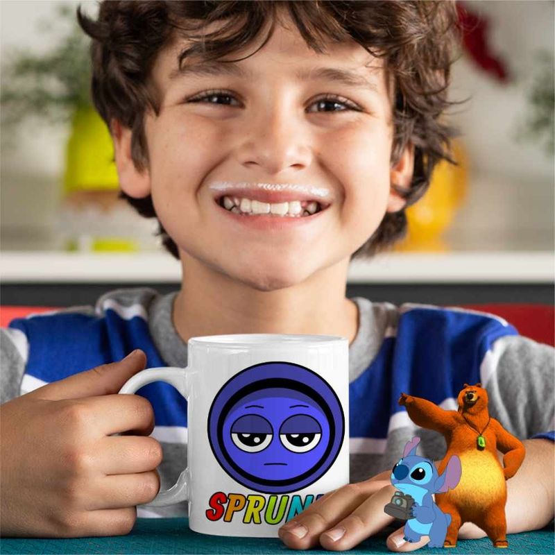 Casa si Gradina - Bucatarie si vesela - Cani si pahare - Cani si cesti - Cana Sprunki Jevin Song Music Game CoolTrend, alba, 330ml - Infinity.ro
