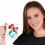 Casa si Gradina - Bucatarie si vesela - Cani si pahare - Cani si cesti - Cana Little Mermaid Ariel Printesa CoolTrend, alba, 330ml - Infinity.ro