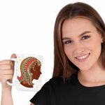 Casa si Gradina - Bucatarie si vesela - Cani si pahare - Cani si cesti - Cana Fecioara Zodiac Horoscop Virgo Mandala Astrologie CoolTrend, alba, 330ml - Infinity.ro