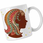 Casa si Gradina - Bucatarie si vesela - Cani si pahare - Cani si cesti - Cana Fecioara Zodiac Horoscop Virgo Mandala Astrologie CoolTrend, alba, 330ml - Infinity.ro