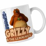 Casa si Gradina - Bucatarie si vesela - Cani si pahare - Cani si cesti - Cana Ursu Grizzy si lemingii CoolTrend, alba, 330ml - Infinity.ro