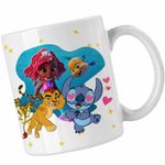 Casa si Gradina - Bucatarie si vesela - Cani si pahare - Cani si cesti - Cana Ariel Stitch Garda Felina Fuli Kion CoolTrend, alba, 330ml - Infinity.ro