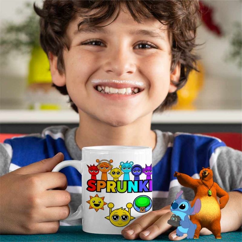 Casa si Gradina - Bucatarie si vesela - Cani si pahare - Cani si cesti - Cana Sprunki Music Beats Game CoolTrend, alba, 330ml - Infinity.ro