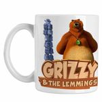 Casa si Gradina - Bucatarie si vesela - Cani si pahare - Cani si cesti - Cana Ursu Grizzy si lemingii CoolTrend, alba, 330ml - Infinity.ro