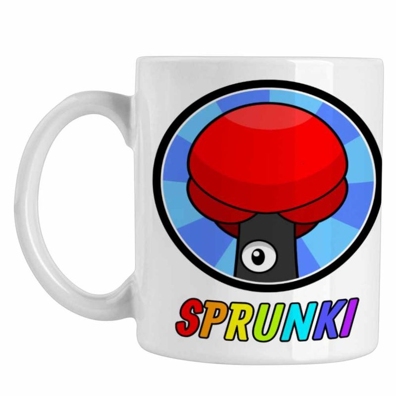 Casa si Gradina - Bucatarie si vesela - Cani si pahare - Cani si cesti - Cana Sprunki Tree Horror Music Game CoolTrend, alba, 330ml - Infinity.ro